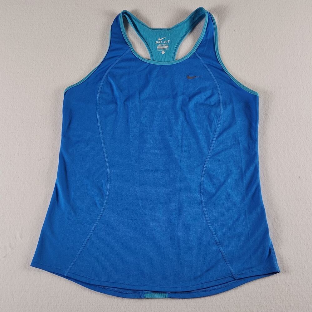 Nike Women's Dri-Fit Racerback Tank Laser Blue Size L